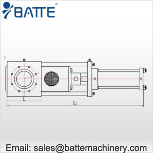 single plate screen changers for extruder with two screen stations drawing